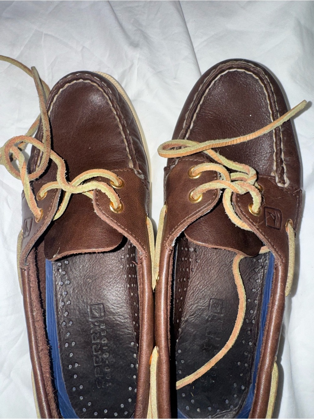 Sperry Top-Sider Authentic Original 2-Eye Boat Shoes Sz 7 Brown - Picture 12 of 15